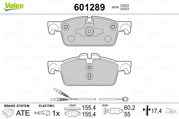 Valeo Remblokset 601289