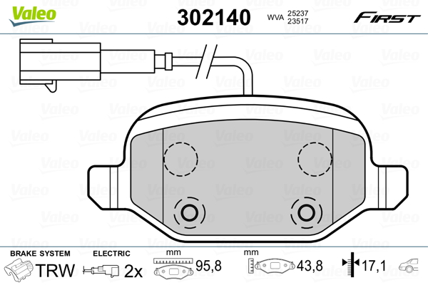 Valeo Remblokset 302140