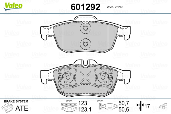 Valeo Remblokset 601292