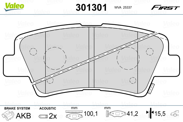 Valeo Remblokset 301301