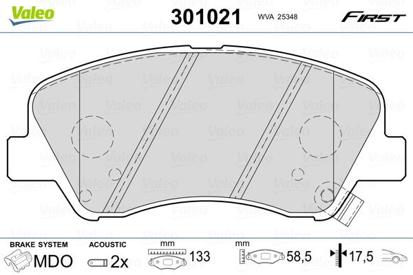 Valeo Remblokset 301021