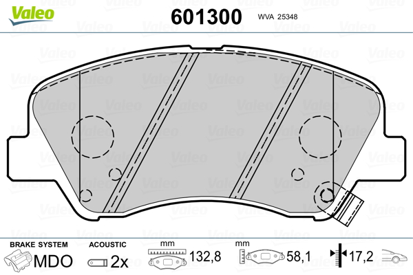 Valeo Remblokset 601300