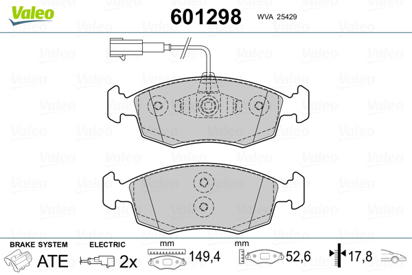 Remblokset Valeo 601298