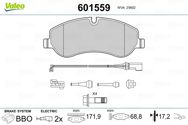 Valeo Remblokset 601559