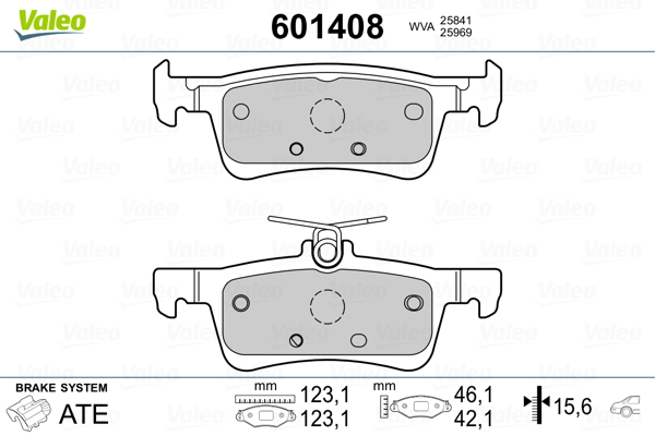 Valeo Remblokset 601408