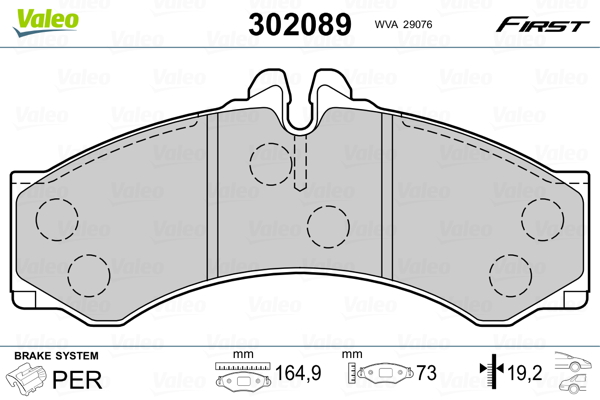 Valeo Remblokset 302089