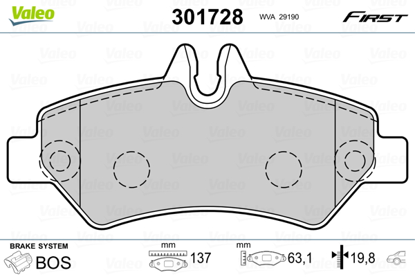 Valeo Remblokset 301728