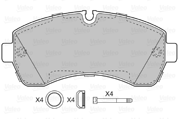 Valeo Remblokset 598881