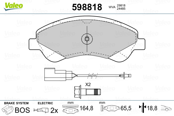 Valeo Remblokset 598818