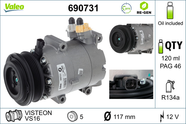 Airco compressor Valeo 690731