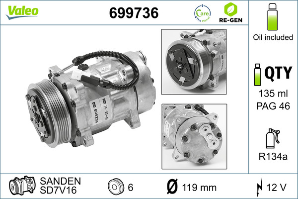 Valeo Airco compressor 699736