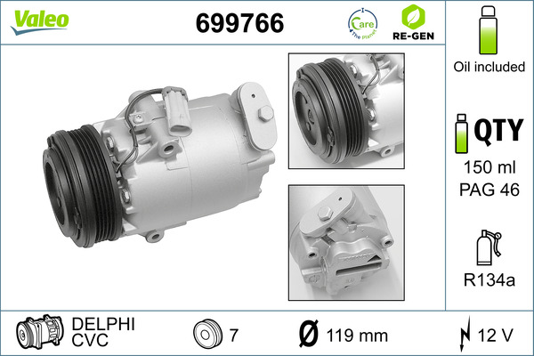 Valeo Airco compressor 699766