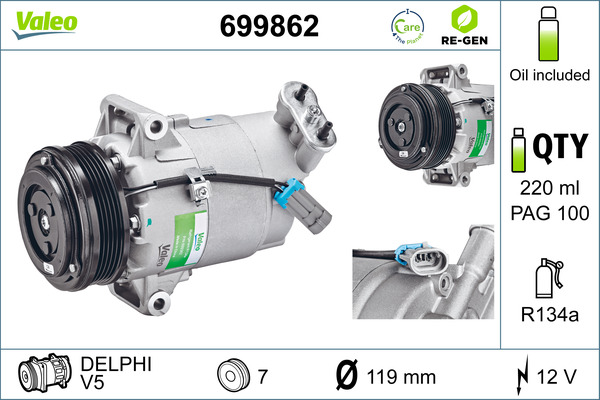 Valeo Airco compressor 699862