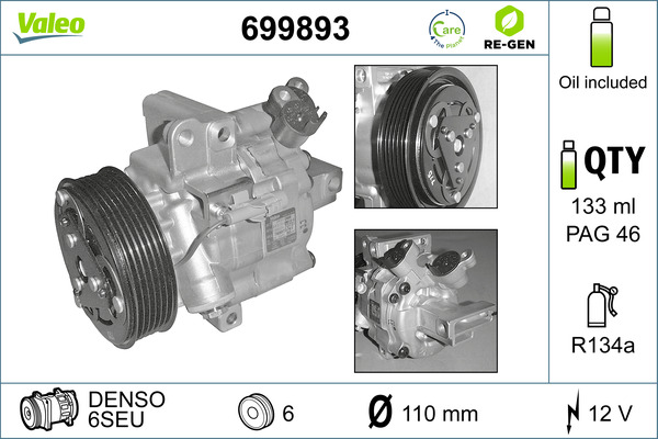 Valeo Airco compressor 699893