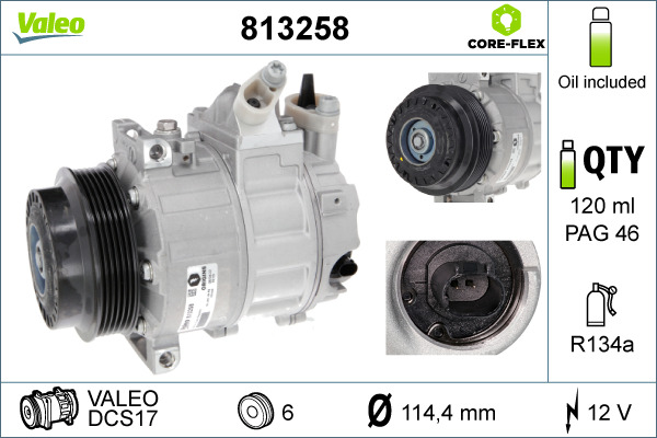 Airco compressor Valeo 813258