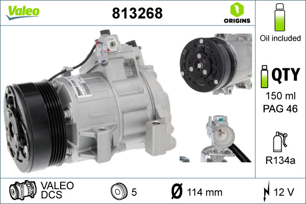 Airco compressor Valeo 813268