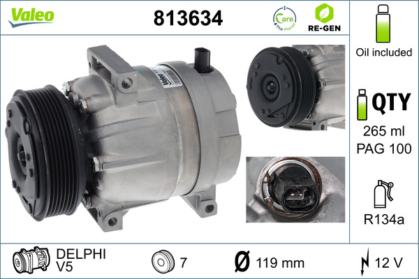 Valeo Airco compressor 813634