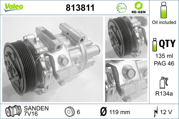 Valeo Airco compressor 813811