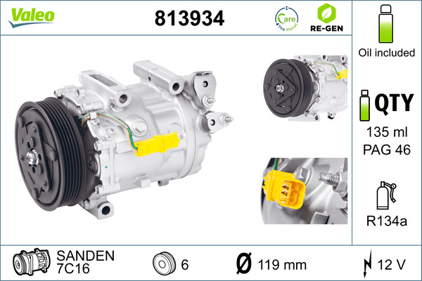 Valeo Airco compressor 813934