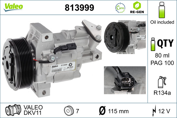 Airco compressor Valeo 813999