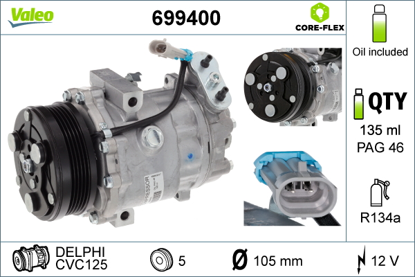 Valeo Airco compressor 699400