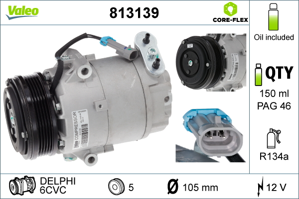 Valeo Airco compressor 813139