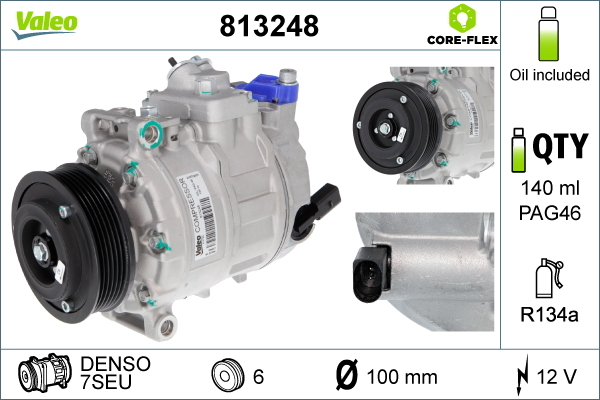 Airco compressor Valeo 813248