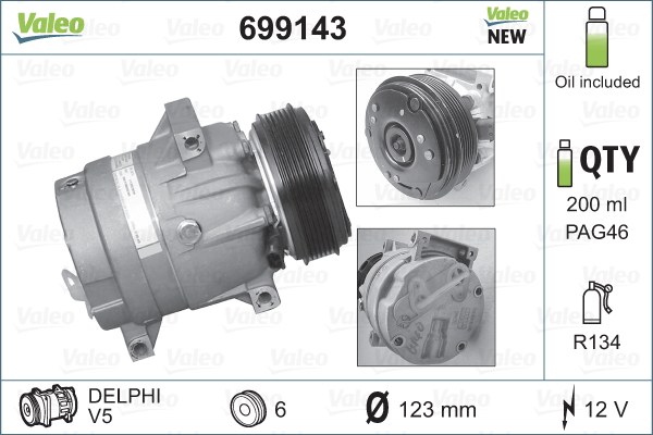 Valeo Airco compressor 699143