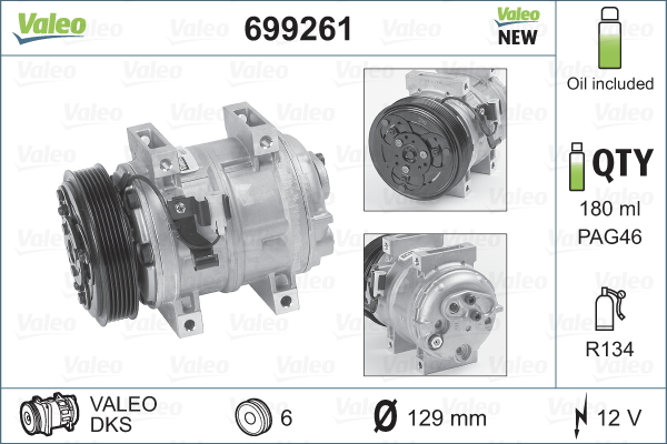 Airco compressor Valeo 699261