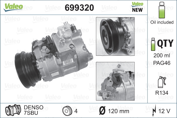 Airco compressor Valeo 699320