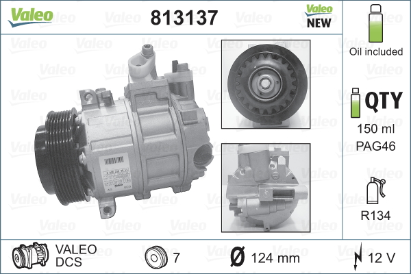 Valeo Airco compressor 813137