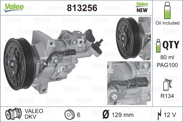 Airco compressor Valeo 813256