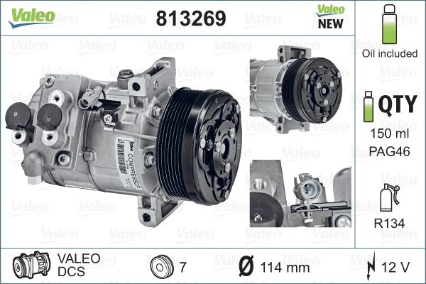 Valeo Airco compressor 813269