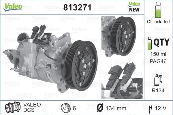 Airco compressor Valeo 813271