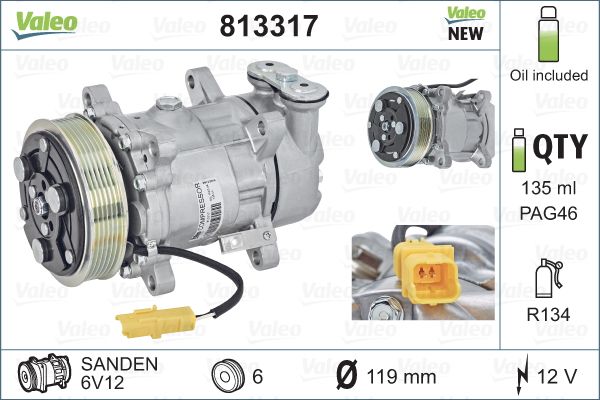 Valeo Airco compressor 813317