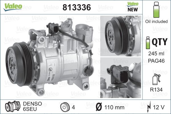 Airco compressor Valeo 813336