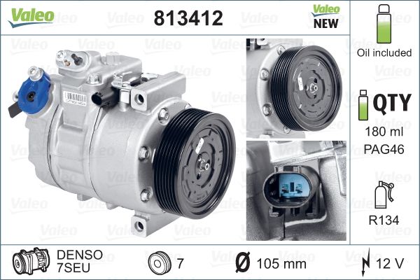 Airco compressor Valeo 813412