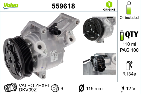 Valeo Airco compressor 559618