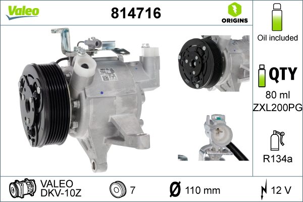 Airco compressor Valeo 814716