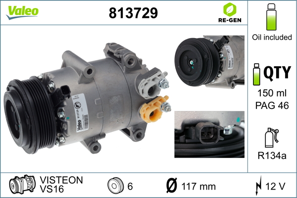 Valeo Airco compressor 813729