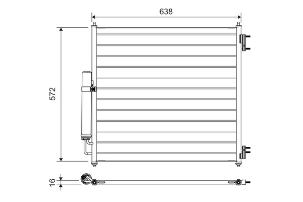 Airco condensor Valeo 814053