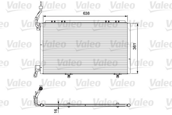 Airco condensor Valeo 814076