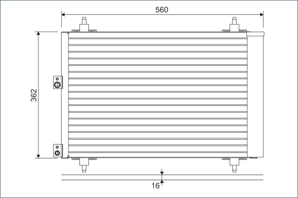 Airco condensor Valeo 814080