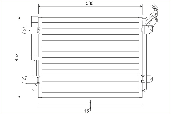 Airco condensor Valeo 814091