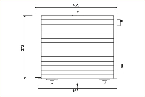 Airco condensor Valeo 814095