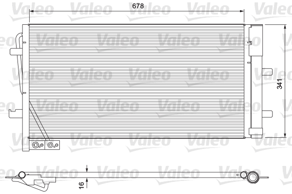 Airco condensor Valeo 814169