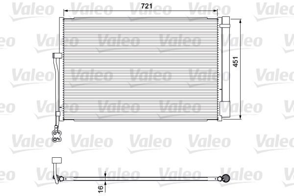 Airco condensor Valeo 814379