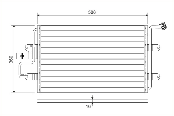 Airco condensor Valeo 817244