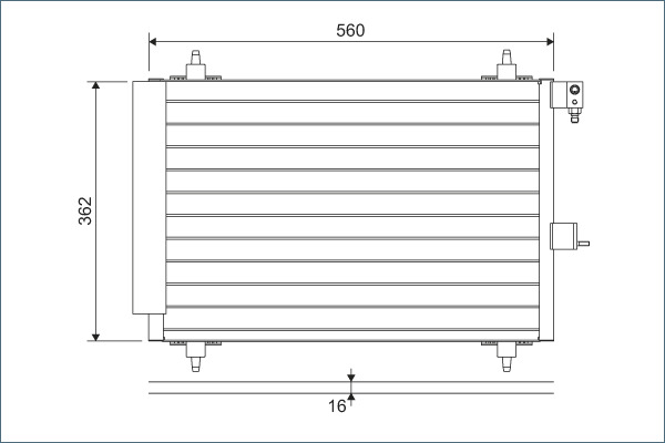 Airco condensor Valeo 817508