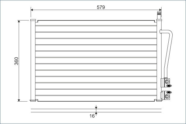 Airco condensor Valeo 817664